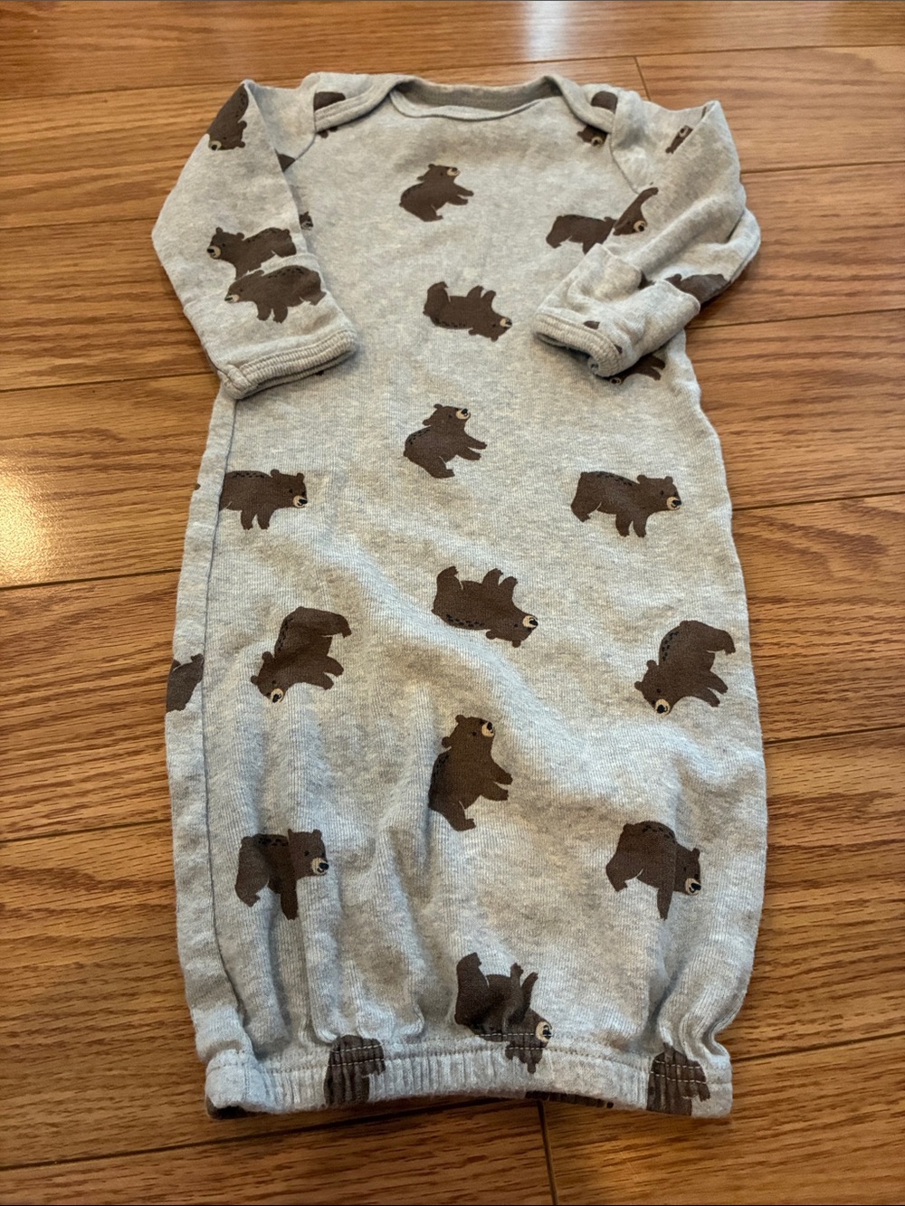 20/25$ 🧸 Kids Gray Bear Print Sleep Gown - Unbranded